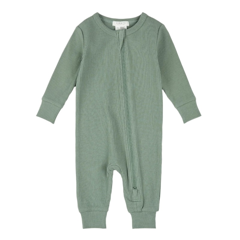 Petit Lem 35Q03 Modal Ribbed Sleeper (Laurel)