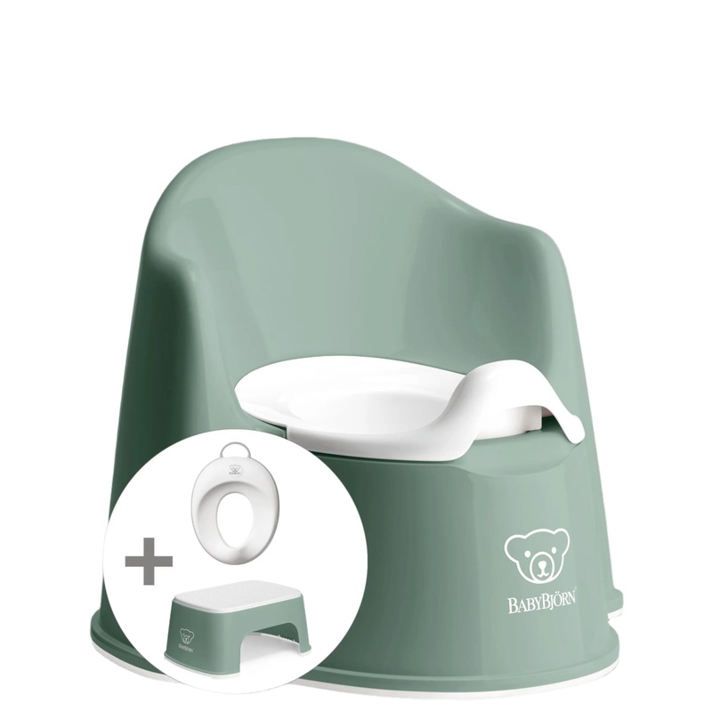 Baby Bjorn Potty Training Bundle (Deep Green/White)