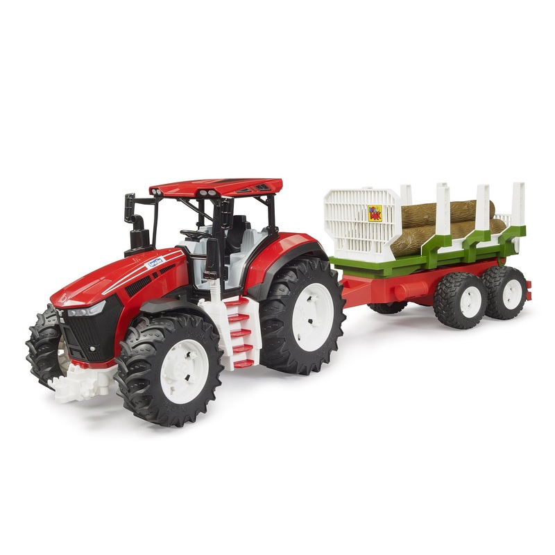 Bruder ROADMAX Tractor with Forwarding Trailer and 3 Logs