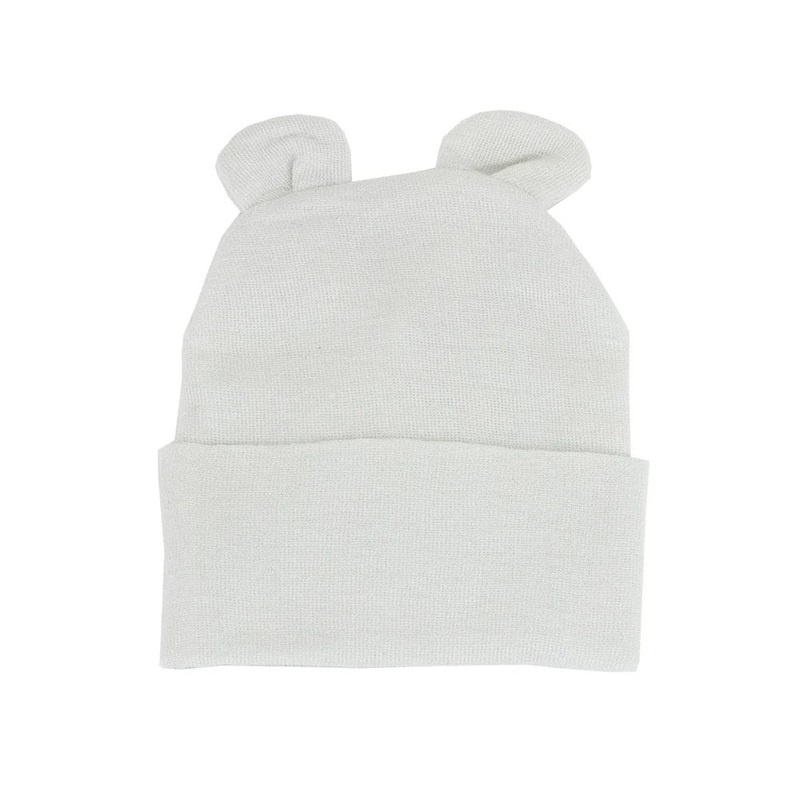 Kidcentral Newborn Ears Hat (Grey)