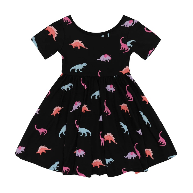 Kyte Baby Twirl Dress (Midnight Roar)