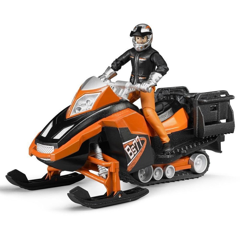 Bruder Snowmobile with Driver and Accessories
