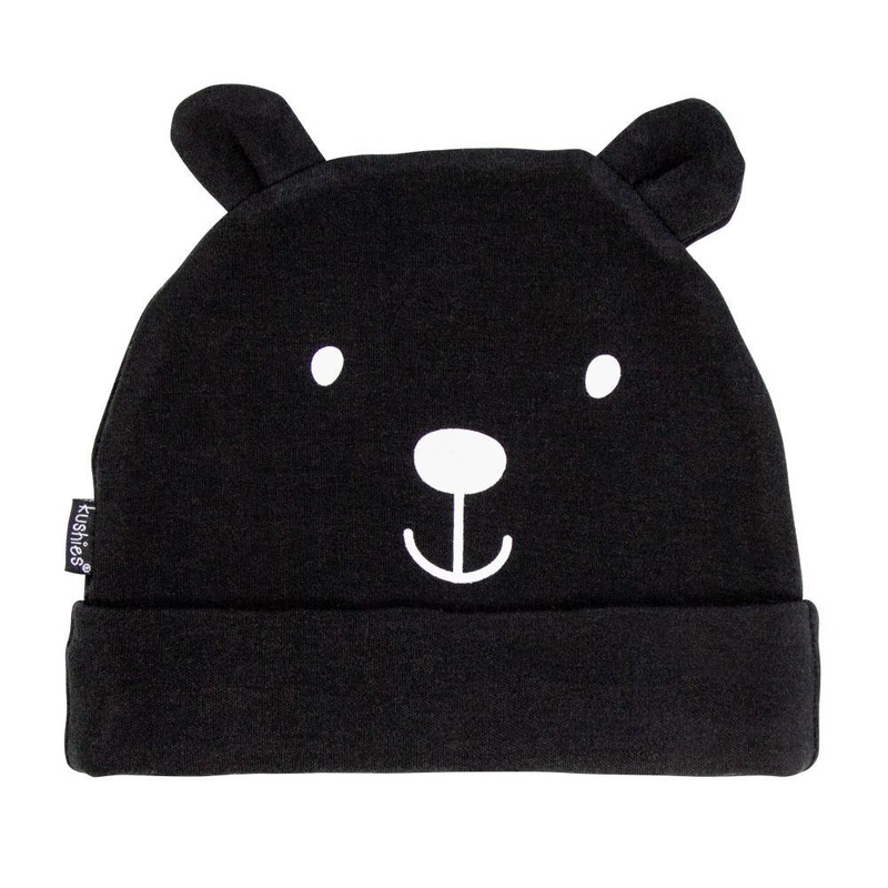 Kushies Baby Hat (Black Solid)