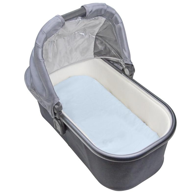 Kushies Flannel Fitted Bassinet Sheet (Blue)
