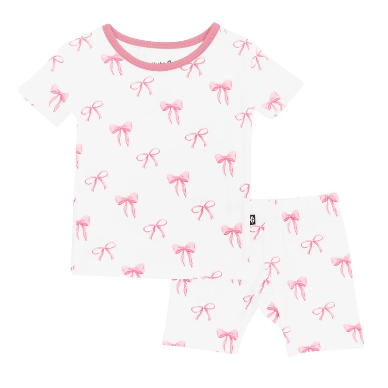 Kyte Baby Short Sleeve Pajamas (Bow)