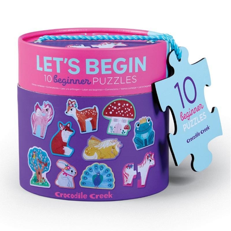 Crocodile Creek Let’s Begin 2-Piece Puzzles (Unicorn)