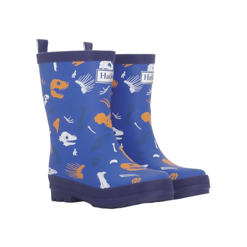 Hatley Matte Rain Boots (Dino Fossils)