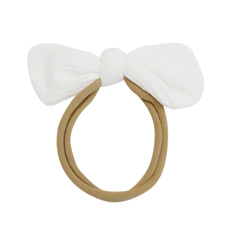 Kyte Baby Ribbed Nylon Bow (Cloud)