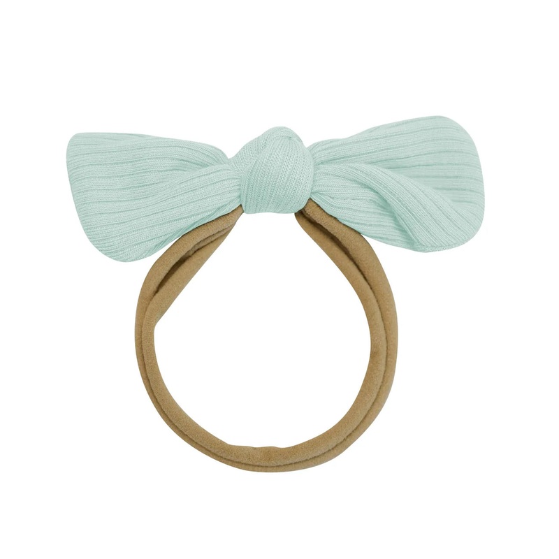 Kyte Baby Ribbed Nylon Bow (Sage)