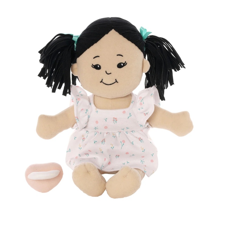 Manhattan Toy Love, Stella Doll (Light Beige with Black Pigtails)
