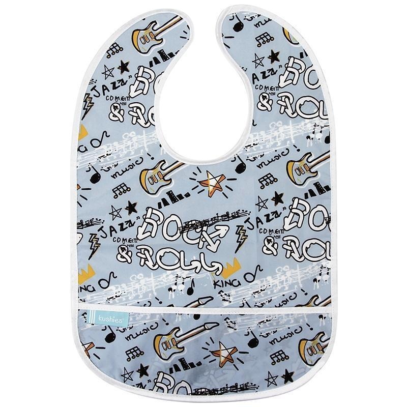 Kushies Cleanbib 12 Months+ (Rock Graffiti Blue)