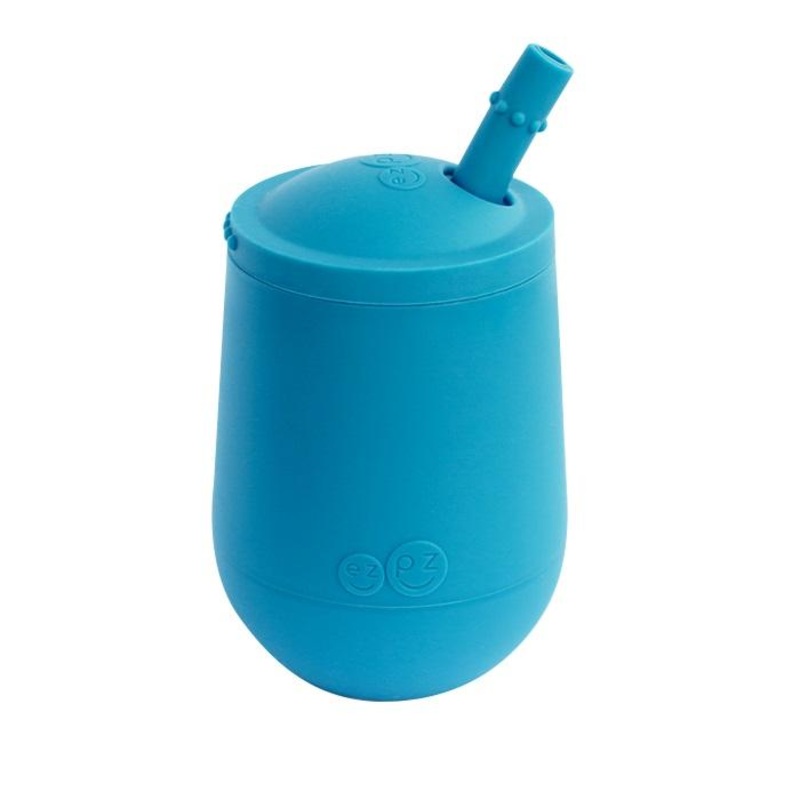 EzPz Mini Cup + Straw Training System (Blue)