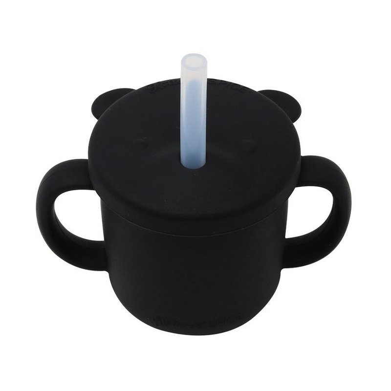 Glitter & Spice Silicone Bear Cup (Black) – DISC