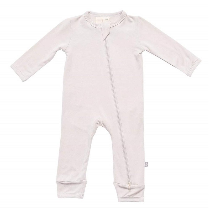Kyte Baby Long Sleeve Zippered Romper (Oat)