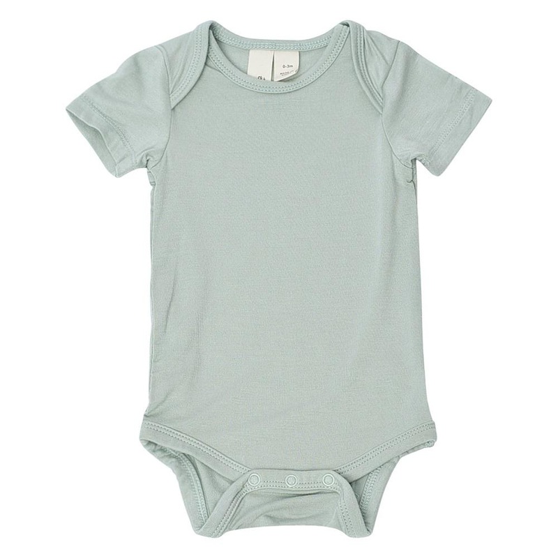 Kyte Baby Short Sleeve Bodysuit (Sage)