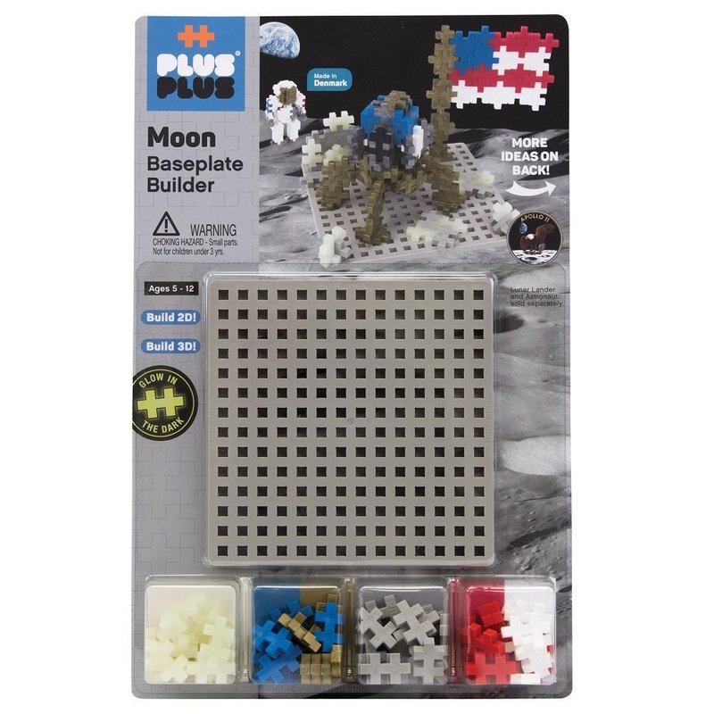 Plus Plus Mini 70-Peice Set (Moon Builder & Baseplate)