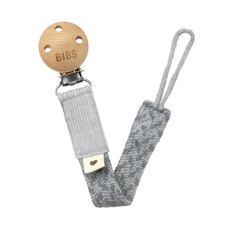 BIBS Paci Braid (Cloud/Iron)