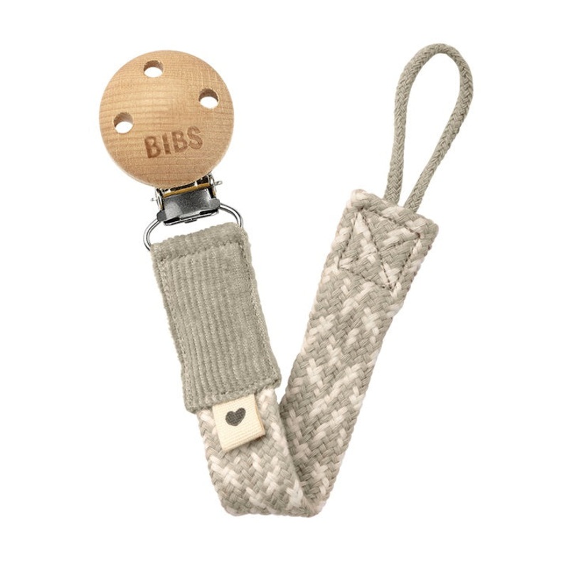 BIBS Paci Braid (Sand/Ivory)