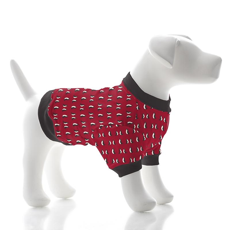 KicKee Pants Print Dog Tee (Crimson Penguins) – FINAL SALE