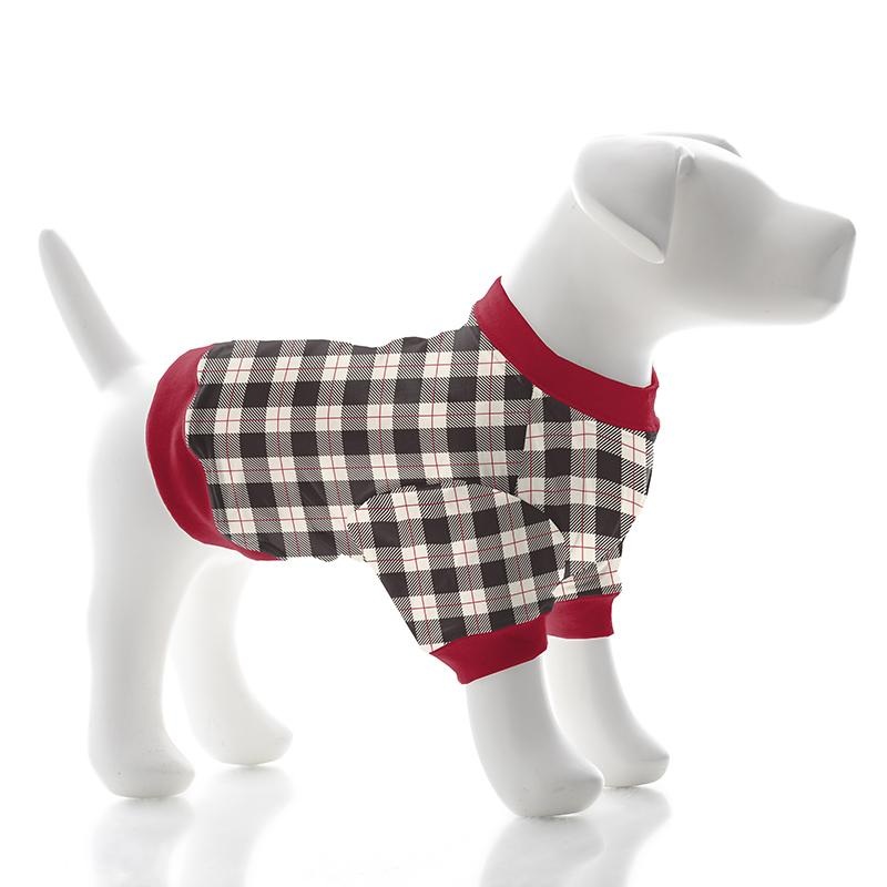KicKee Pants Print Dog Tee (Midnight Holiday Plaid) – FINAL SALE