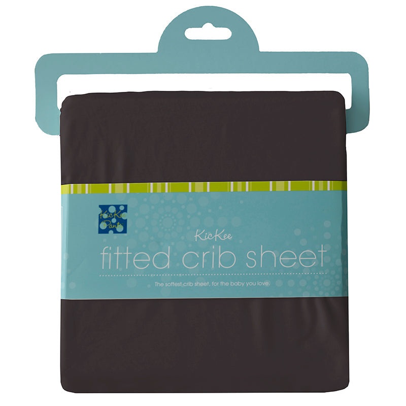 KicKee Pants Solid Fitted Crib Sheet (Midnight)