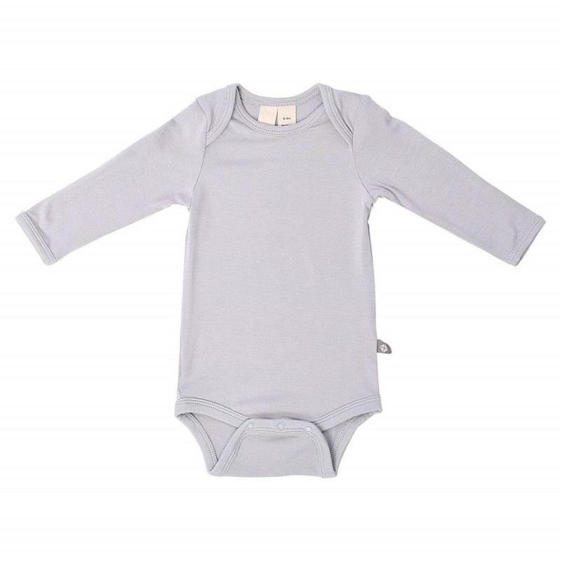 Kyte Baby Long Sleeve Bodysuit (Storm)