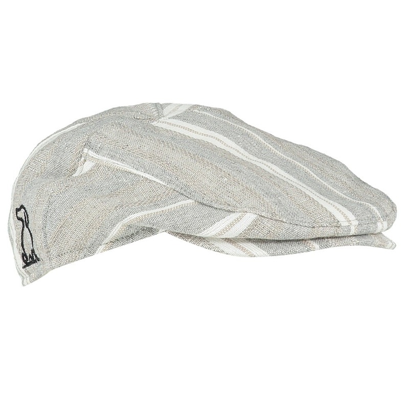 Me & Henry Chap Flat Cap (Grey Woven)