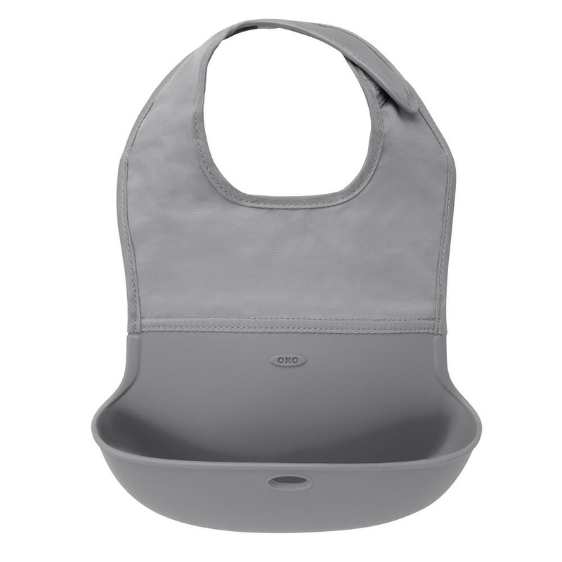 Oxo Tot Roll-Up Bib (Grey)