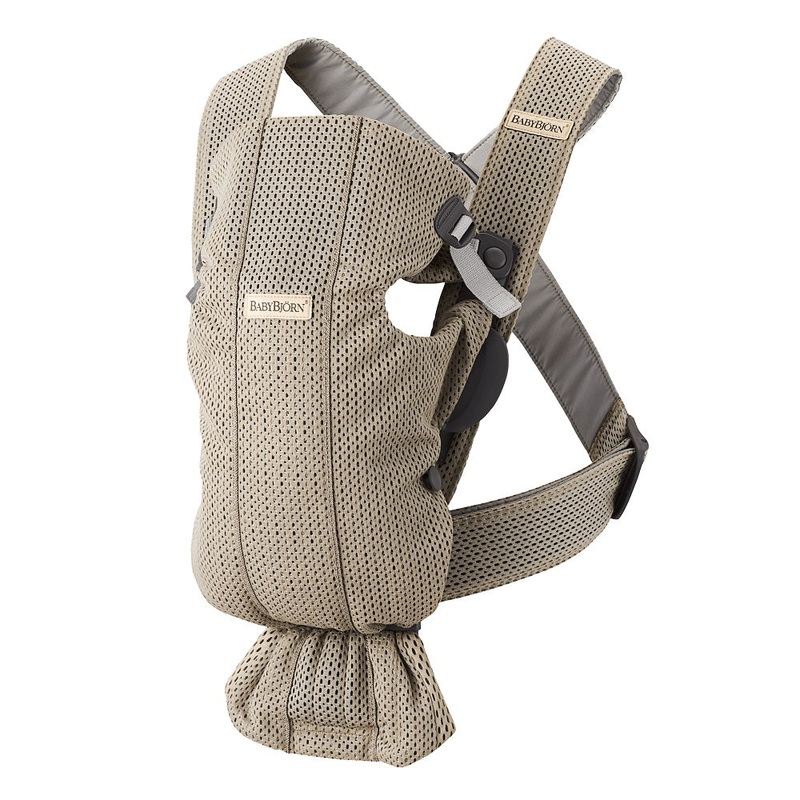 Baby Bjorn Baby Carrier Mini 3D Mesh (Grey Beige)