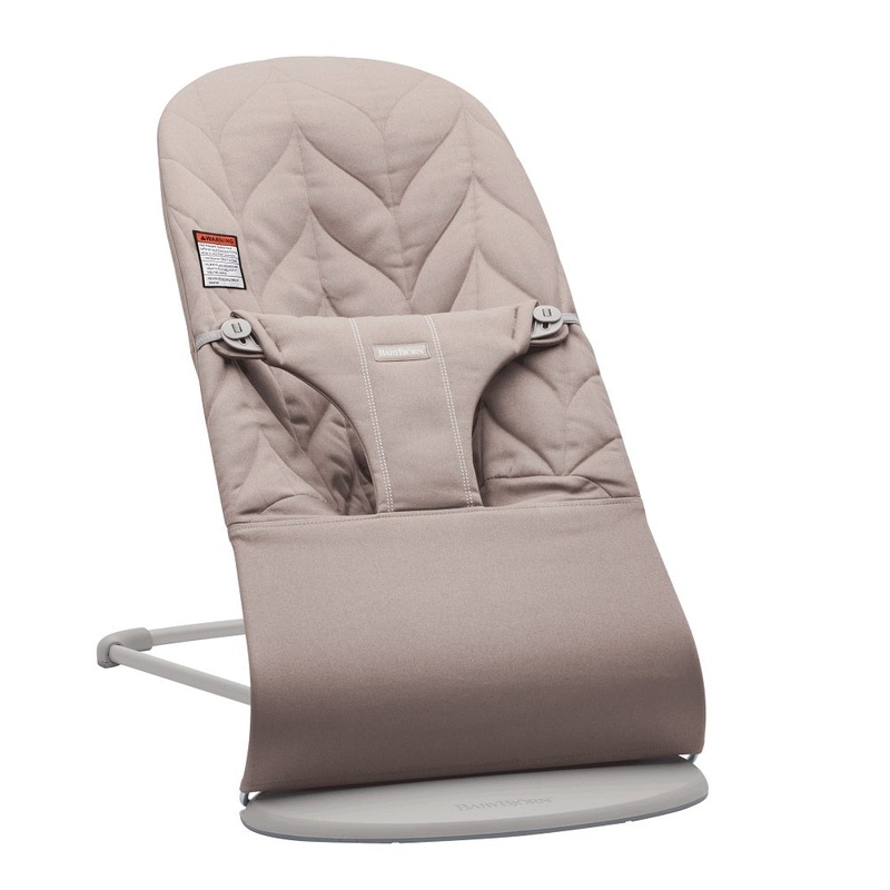 Baby Bjorn Bouncer Bliss Cotton Petal Quilt (Sand Grey/Light Grey Frame)
