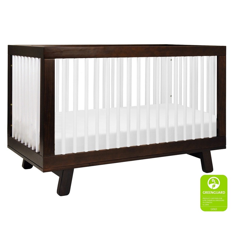 Babyletto Hudson 3-in-1 Crib with Toddler Bed Conversion Kit (Espresso/White) IN-STOCK