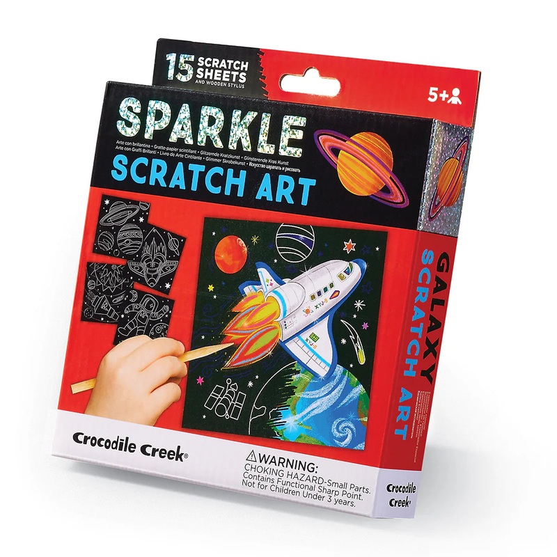 Crocodile Creek Sparkle Scratch Art (Galaxy)