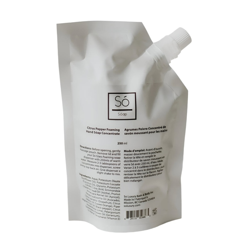So Luxury Foaming Hand Soap Concentrate (Citrus Pepper) – FINAL SALE