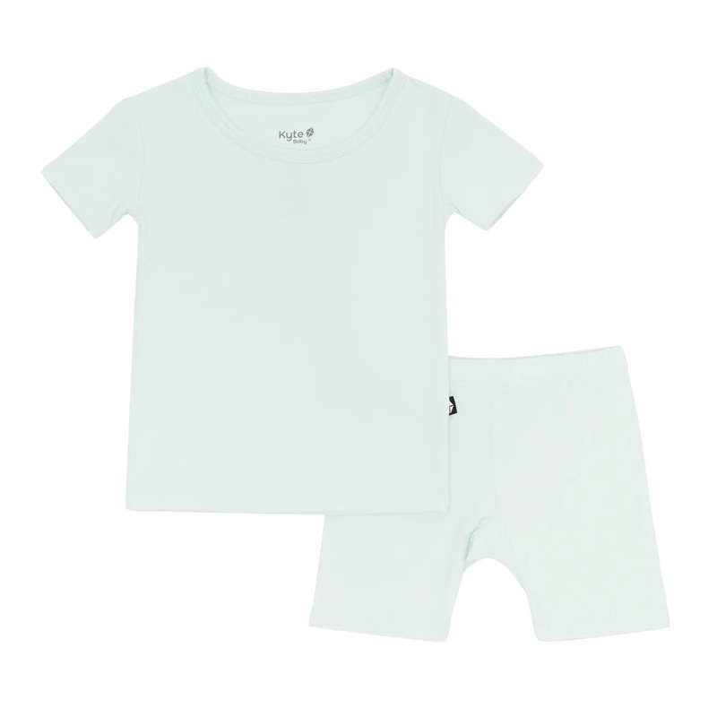 Kyte Baby Short Sleeve Pajamas (Dew)