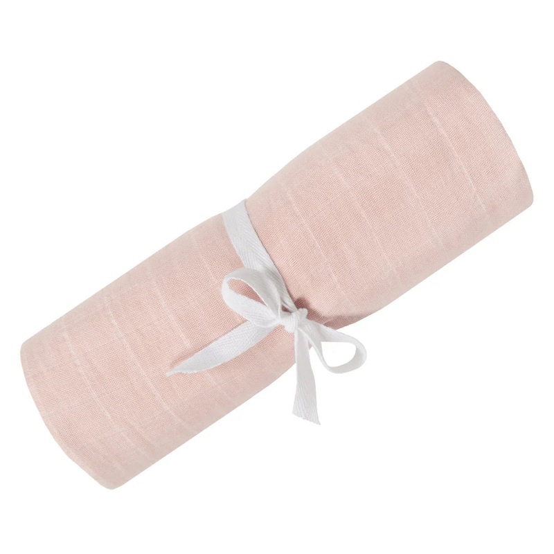 Perlimpinpin Cotton Muslin Single Swaddle (Pink)
