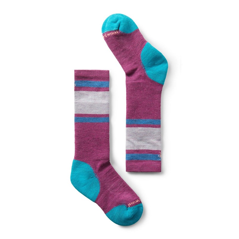 SmartWool Wintersport Full Cushion OTC Socks 1-Pack (Meadow Mauve Stripe)