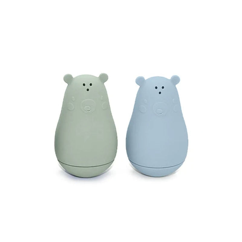 noka Bear Bath Toys (Leaf/Lily Blue)