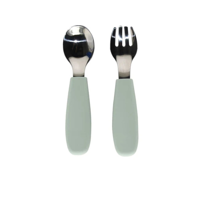noka Toddler Cutlery Set (Leaf)