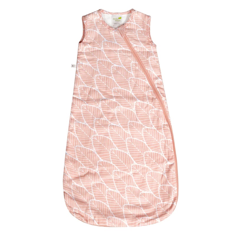 Perlimpinpin Cotton Muslin Sleep Bag 1.5 TOG (Pink Leaves) – FINAL SALE
