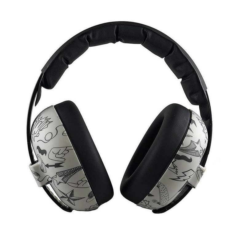 BANZ Baby Earmuffs (Grafitti Doodle)