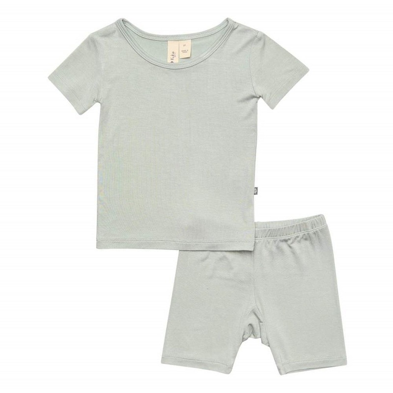 Kyte Baby Short Sleeve Toddler Pajama Set (Sage)