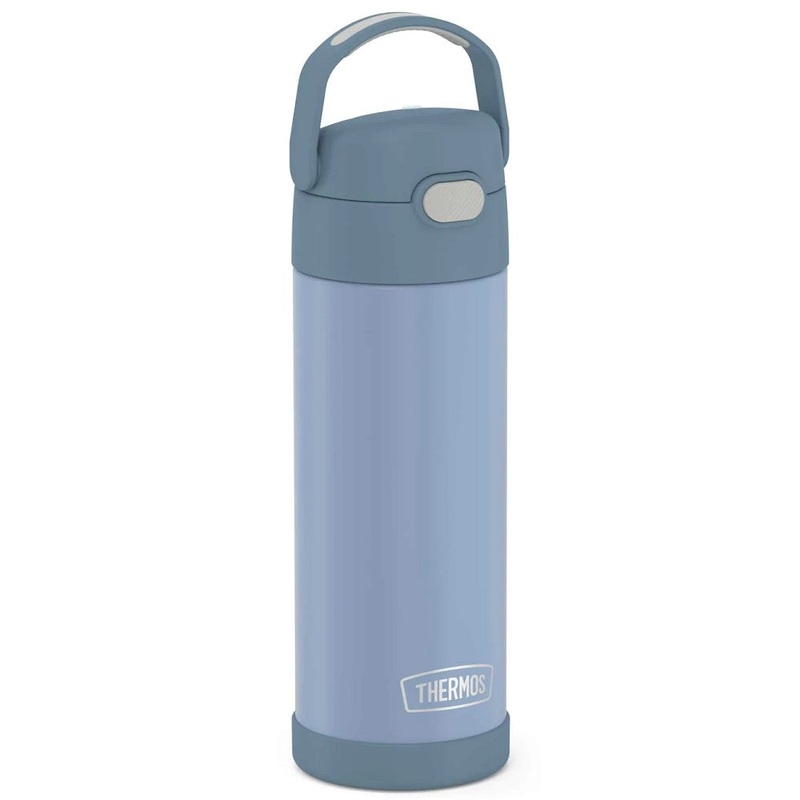 Thermos FUNtainer Stainless Steel Water Bottle with Spout 16oz (Denim Blue)