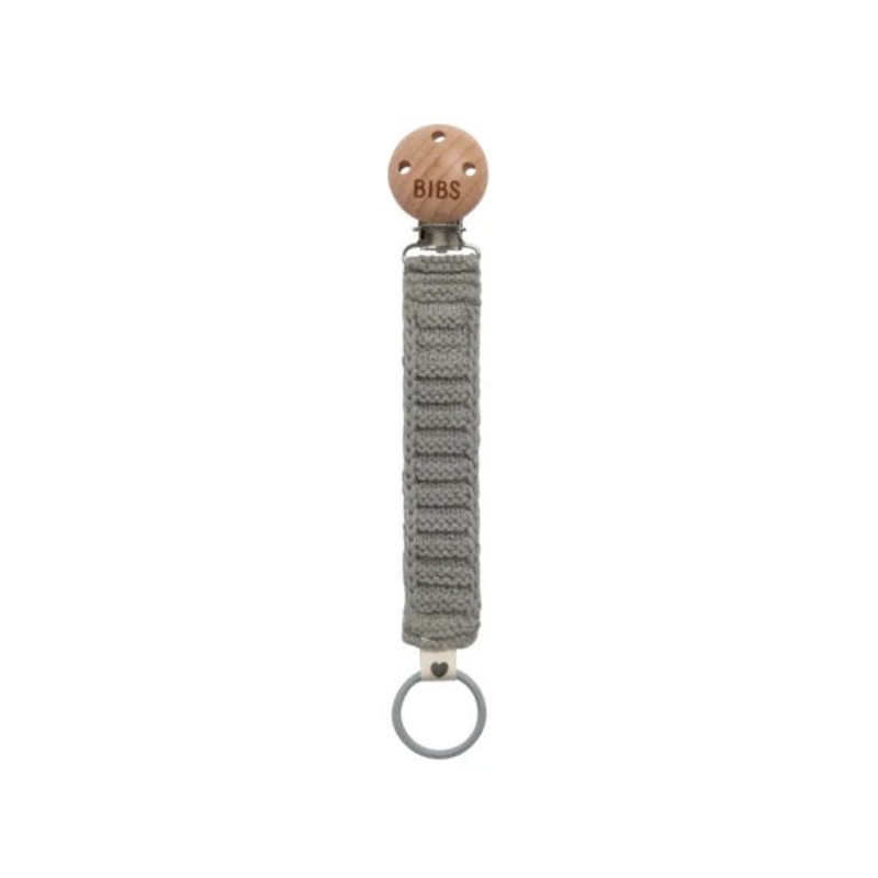 BIBS Pacifier Clip Knitted (Cloud)