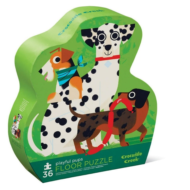 Crocodile Creek 36-Piece Floor Puzzle (Playful Pups)
