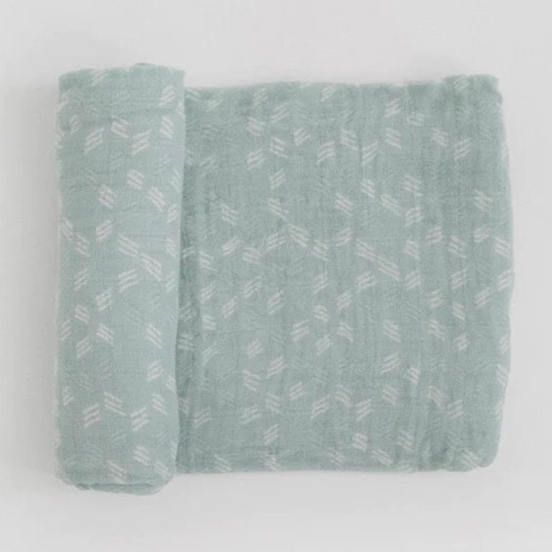 Little Unicorn Cotton Muslin Single Swaddle (Misty Field)