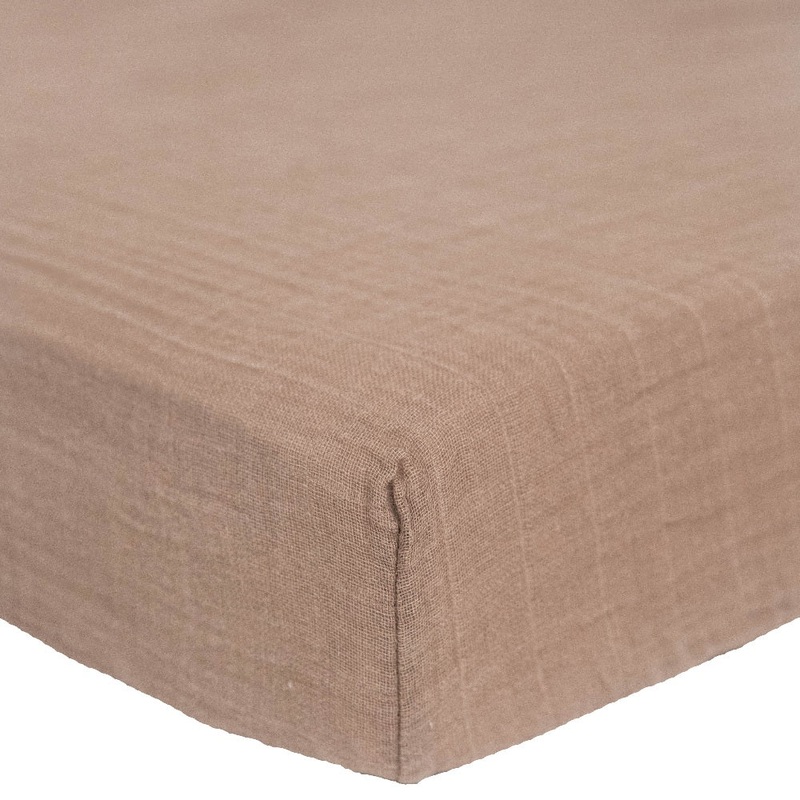 Little Unicorn Organic Cotton Muslin Crib Sheet (Driftwood)