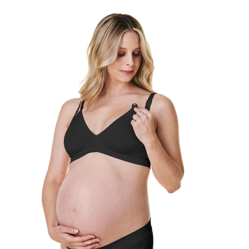 Bravado V-Neck Maternity & Nursing Bra (Black)