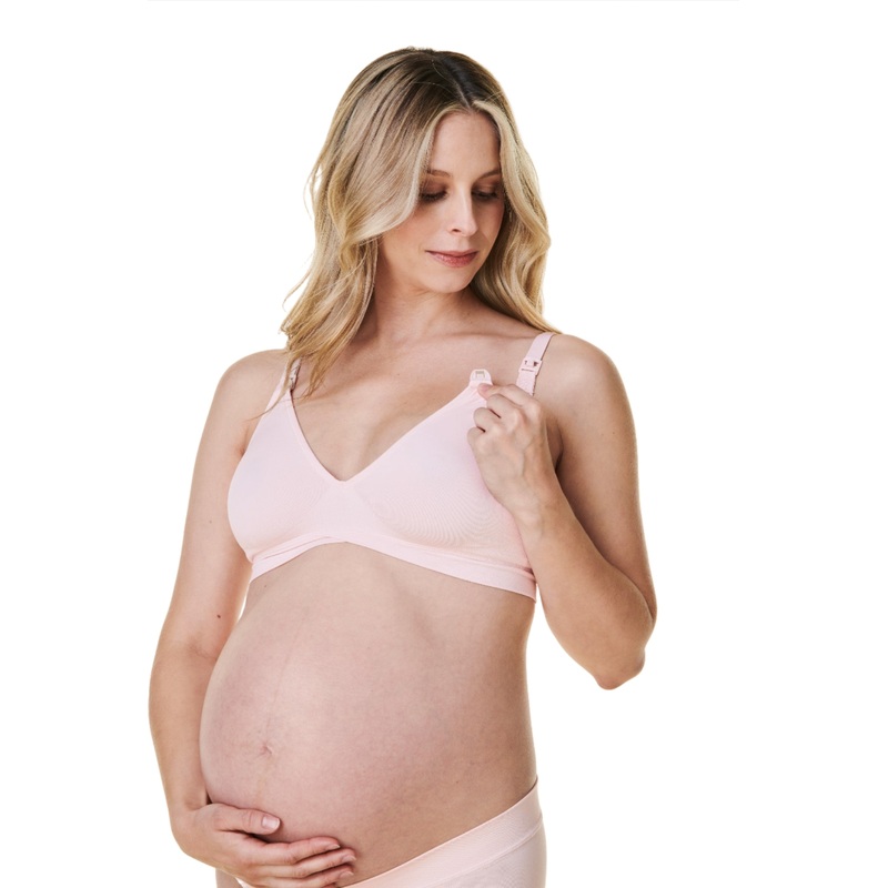 Bravado V-Neck Maternity & Nursing Bra (Chalk Pink)- CLEARANCE