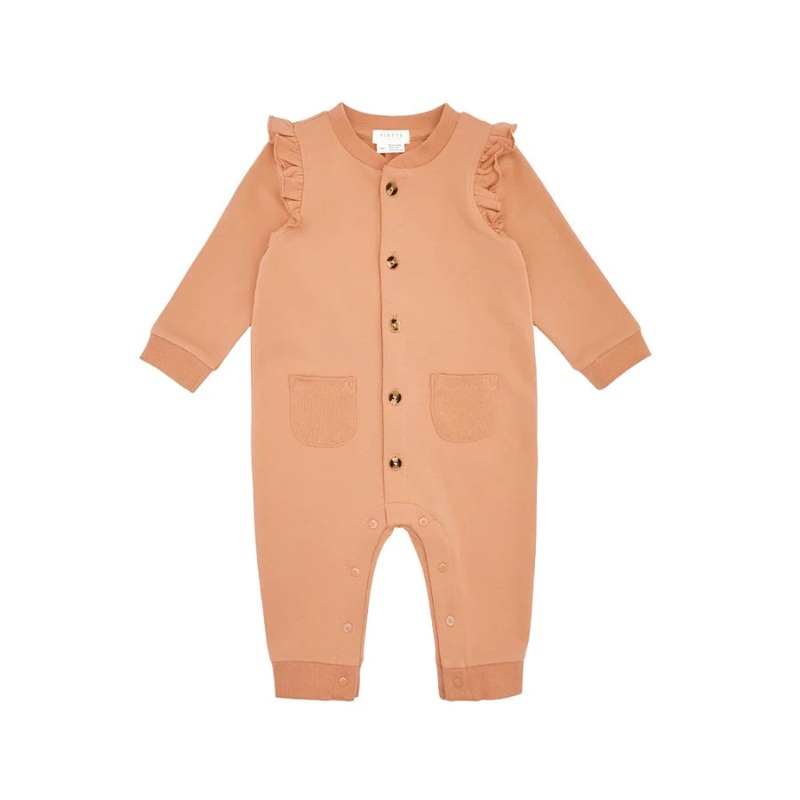 Petit Lem 31N01 Ruffled Playsuit (Sienna)