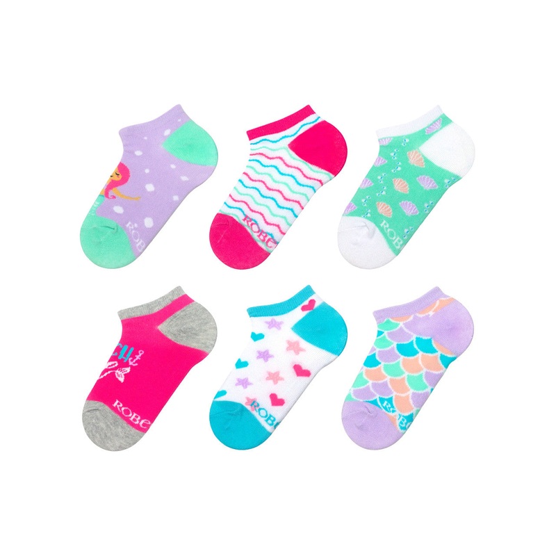 Robeez No-Show Socks 6-Pack (Beach Girl)